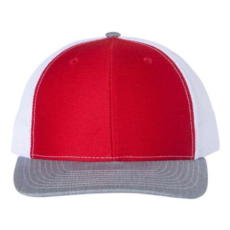 112-Red-White-Heather Grey #image_title